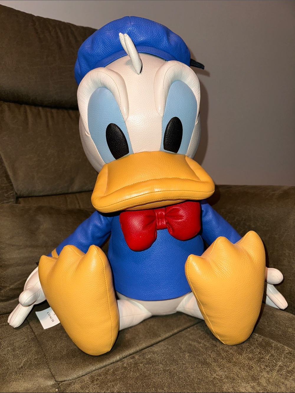 Coach x Disney Donald Duck Leather Plush in Blue, Yellow, Red, White